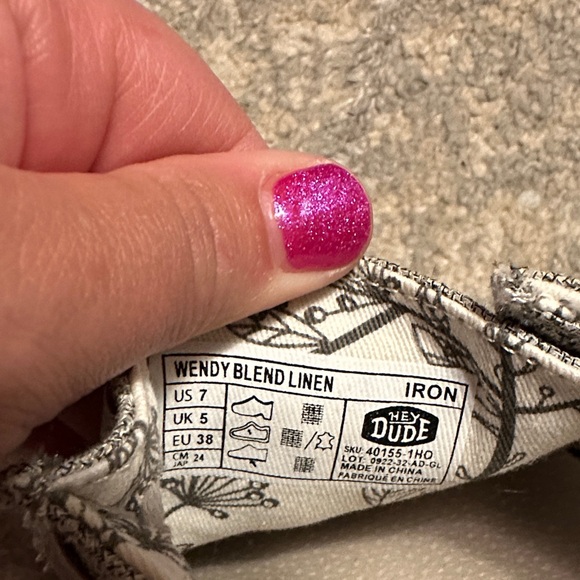 Hey Dude Textured Gray Loafers - Picture 2 of 3